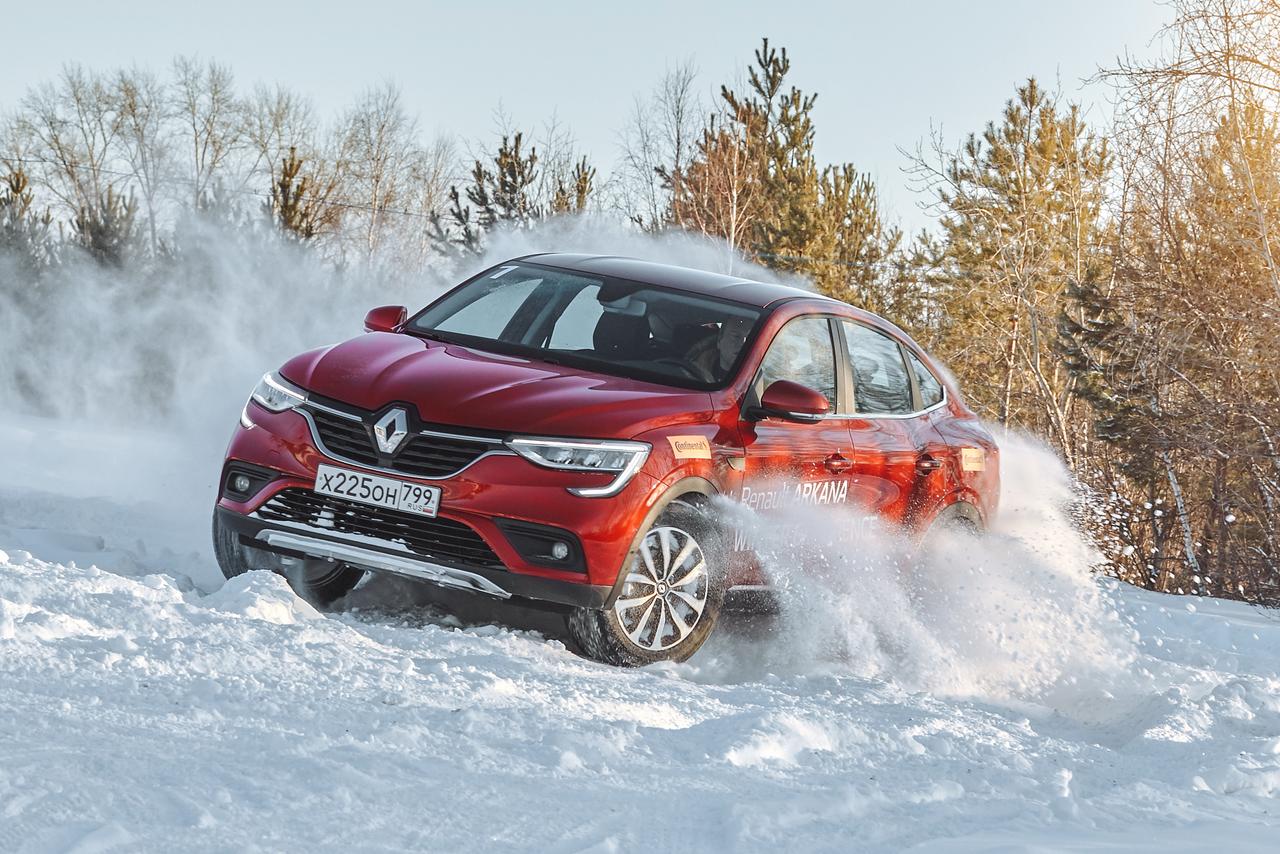  На что Renault Arkana способна на льду?