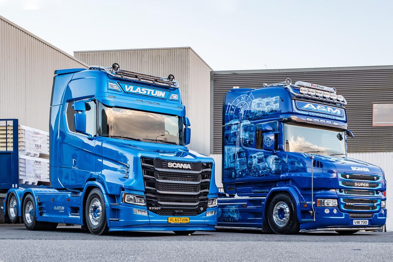 Капотные тягачи Scania, построенные в ателье Vlastuin Truckopbouw