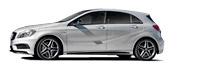 Габариты А 45 AMG: 4359 х 1780  х 1417 миллиметров. Масса: 1555 килограммов.