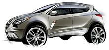 Первые дизайн-скетчи маленького кроссовера Opel напоминали Ford Kuga и Porsche Cayenne одновременно