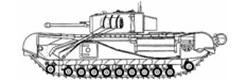 **Tank Mk.IV A22 Churchill («Черчиль»)**  
**Годы выпуска:** 1942 — 1945  
**Общий объем выпуска:** 7368 штук