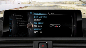 Для BMW M2 доступно приложение M Laptimer App, засекающее время на круге и фиксирующее перегрузки, скорость и другие важные данные. Еще одна приятная штука – GoPro app, позволяющая управлять записью онбордов на камеру средствами штатной мультимедийки.