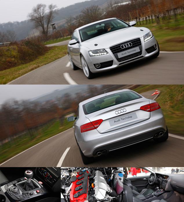 Уникальный прототип Ultra - ездовой вариант концепта Audi quattro, представленного на Парижском автосалоне осенью прошлого года. В его основе - шасси Audi RS5, но с полностью алюминиевым кузовом, построенным по технологии Audi Space Frame. Этот автомобиль весит всего 1400 килограммов и оснащен рядной «пятеркой» 2.5 от Audi TTRS / RS3, форсированной до 408 лошадиных сил, и механической коробкой передач.

Поездить на такой машине, в которой на виду торчат разъемы для подключения диагностического оборудования, в которой часть панелей отделки салона прикручены саморезами, а посреди транмиссионного тоннеля торчит большая красная кнопка «массы», доводится нечасто. И тем неожиданнее оказались ощущения от этого автомобиля: очень мощный, очень быстрый, но... не очень понятный на скоростном треке. Руль был слишком легким, а подвеска - слишком мягкой. В общем, за три отведенных на поездку круга понять эту машину так и не удалось. Зато испытателям, оттачивающим ездовые повадки таких вот прототипов, захотелось пожать руки - за ту сложнейшую работу, которую они проделывают.