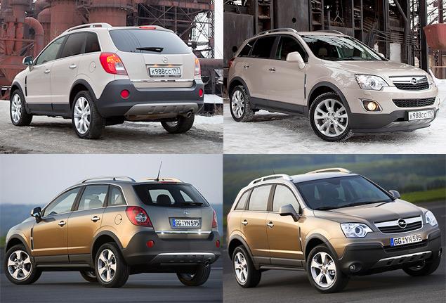Внешние изменения Opel Antara (обновленная модель -- на фото вверху) в ходе рестайлинга напоминают игру «найди десять отличий». Но даже десять найти сложно, поскольку на самом деле их гораздо меньше: новые фары, фонари и противотуманки, а также «общекорпоративная» решетка радиатора. Негусто.