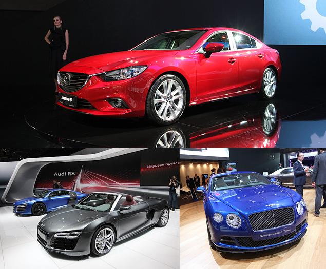 Mazda6, Audi R8 и Bentley Continental GT Speed