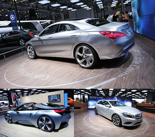 Mercedes-Benz Concept Style Coupe, BMW i8 Spider и Mercedes-Benz A-Class