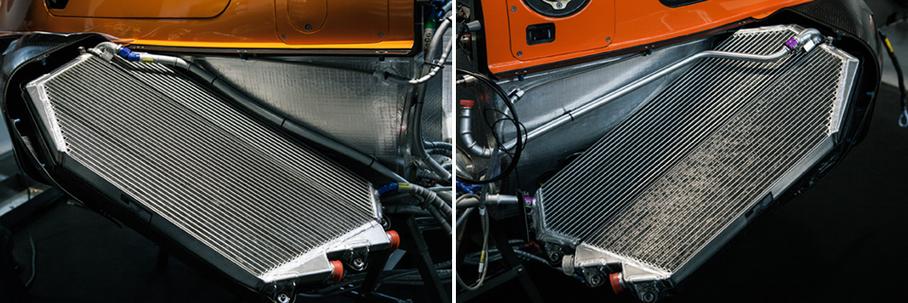 Одной из сильнейших сторон ORECA 07 на фоне конкурентов, по мнению G-Drive Racing, является система охлаждения. Внутренний радиатор слева отвечает за коробку, внутренний справа — за масло. Пара внешних радиаторов остужают охлаждающую жидкость. По словам Дэвида Лича, на автомобилях других производителей с охлаждением могут быть проблемы.