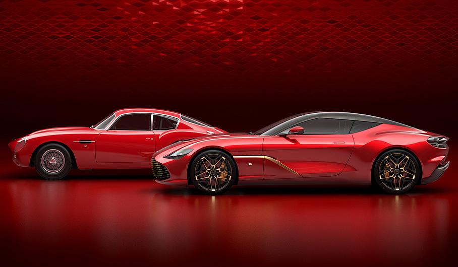Это Aston Martin DBZ Centenary Collection. Так называется комплект из двух автомобилей: реплики DB4 GT Zagato и 725-сильного DBS GT Zagato.