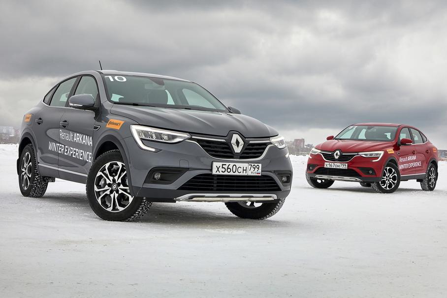  На что Renault Arkana способна на льду?