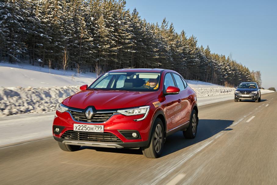  На что Renault Arkana способна на льду?