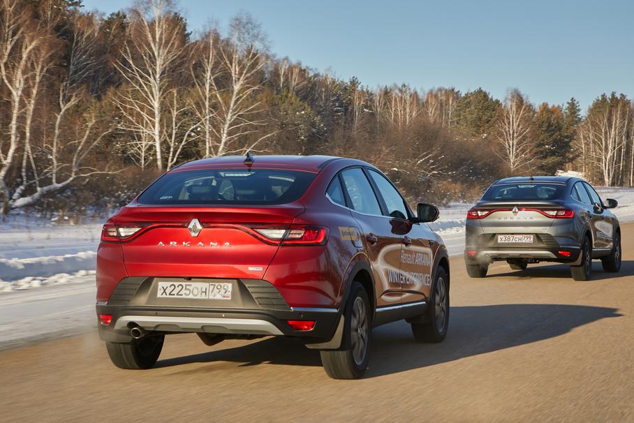  На что Renault Arkana способна на льду?