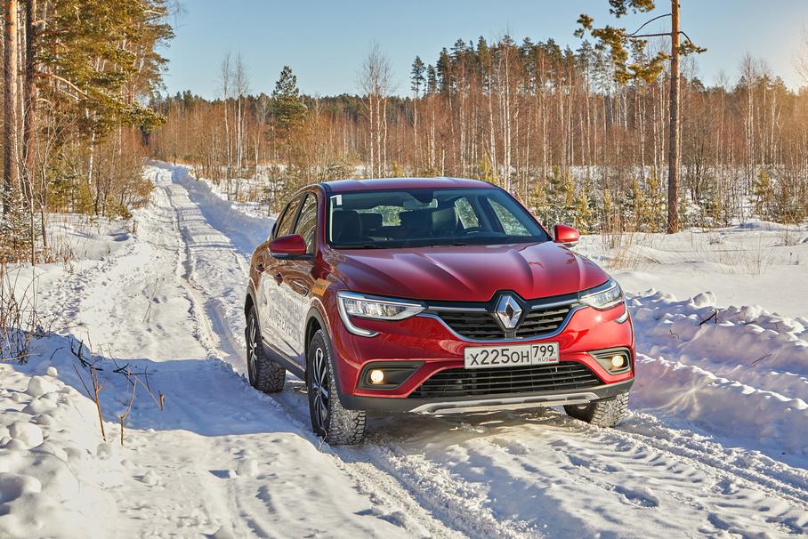  На что Renault Arkana способна на льду?