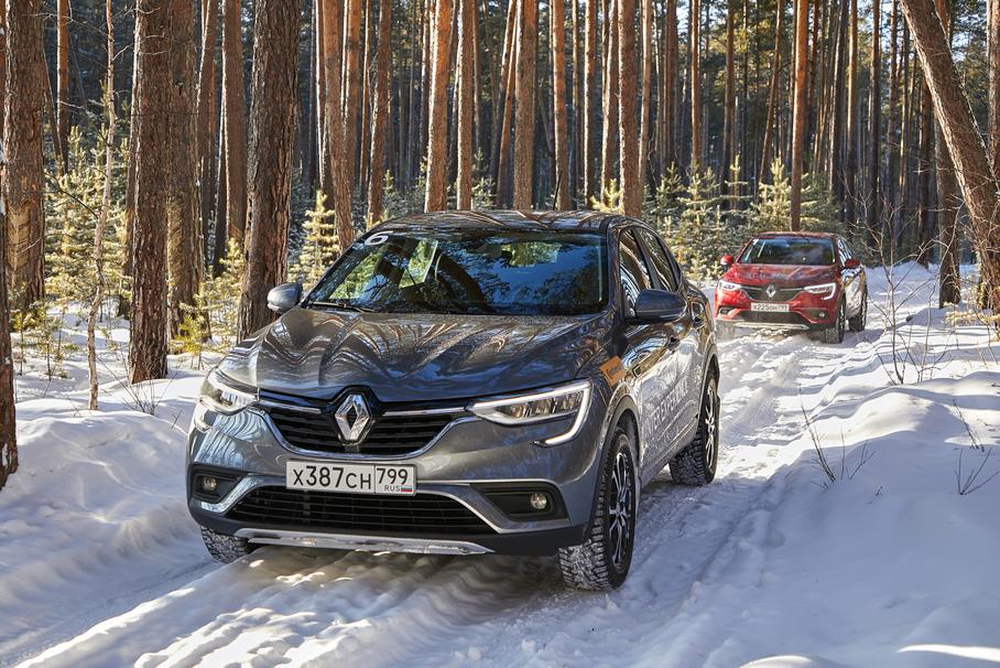  На что Renault Arkana способна на льду?