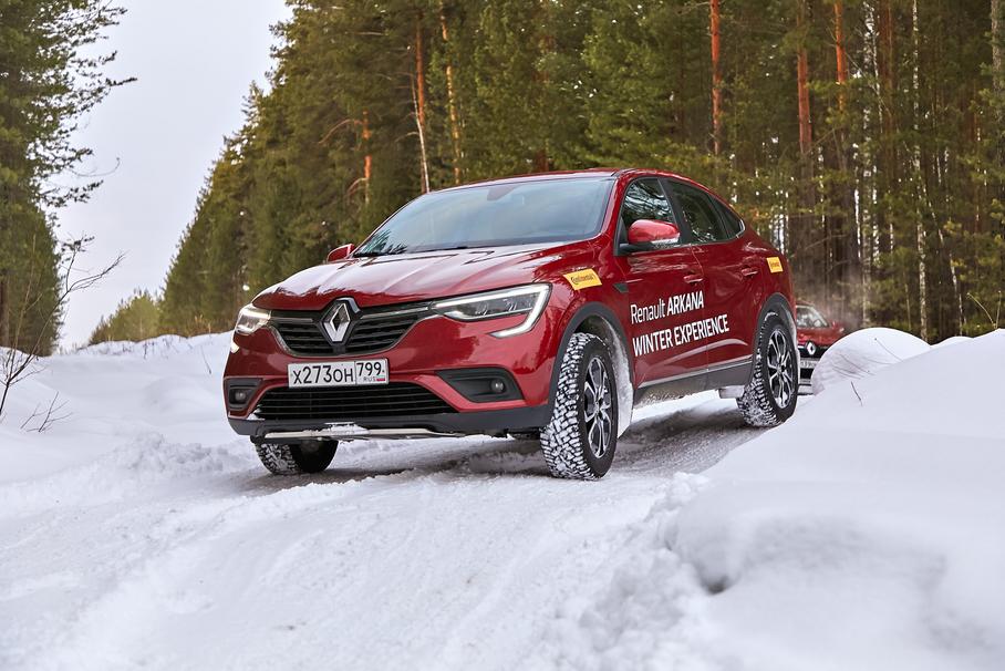  На что Renault Arkana способна на льду?