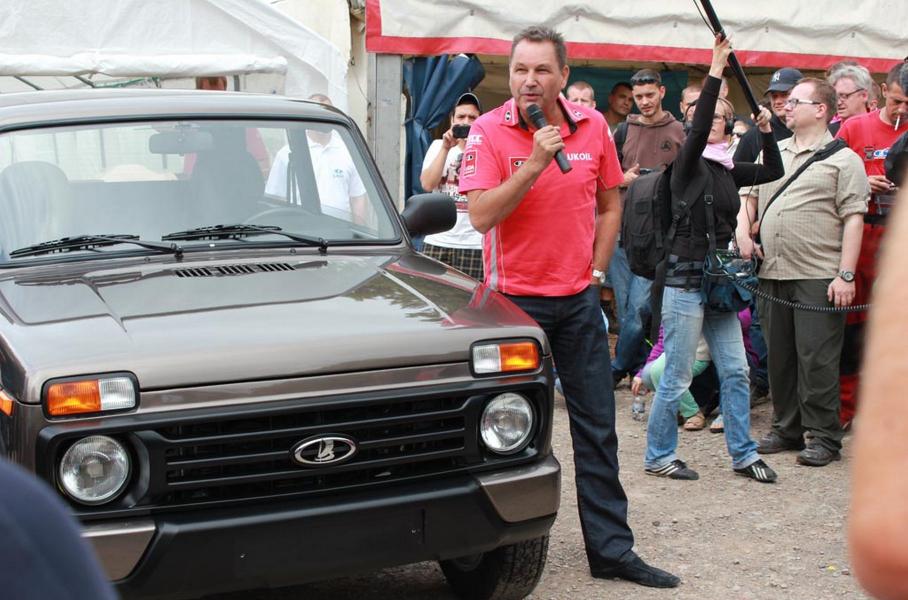 Бу Андерссон на презентации Лады 4x4 Urban в 2014 году