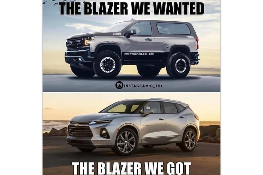 «Blazer, который мы хотели и Blazer, который мы получили»