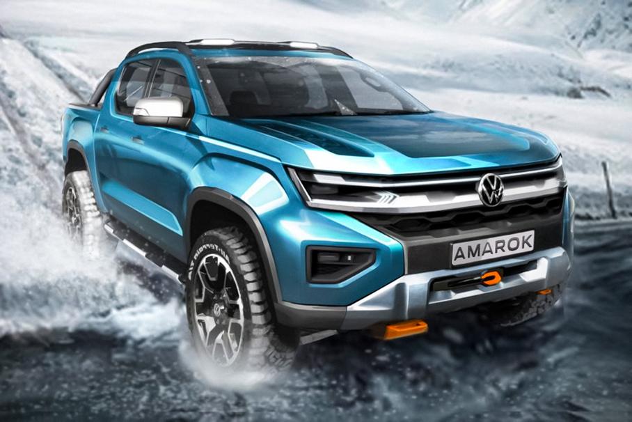 Тизер Volkswagen Amarok нового поколения