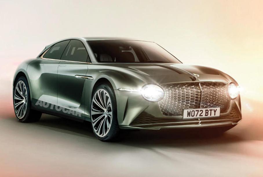 Стала известна стоимость первого электрокара Bentley с функцией автоматической зарядки