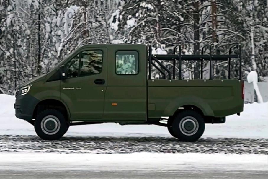 ГАЗ вывел на тесты «Соболь-NN» в кузове пикап