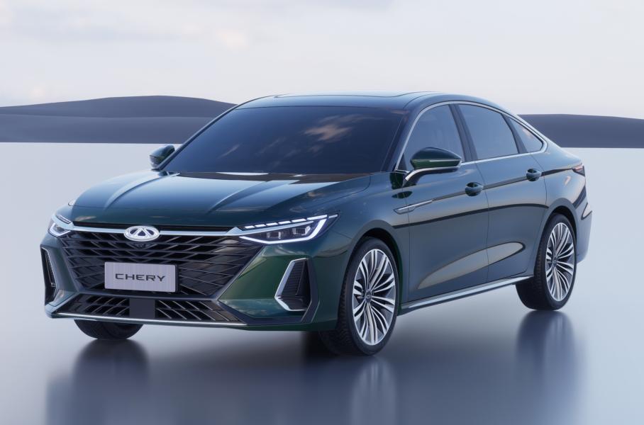 Chery показала изображения нового флагманского седана