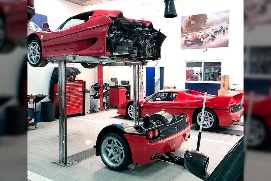 Угнанный Ferrari, который нашли и разбили агенты ФБР
