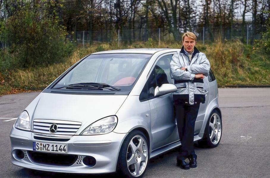 Mercedes-Benz A 38 AMG и Мика Хаккинен