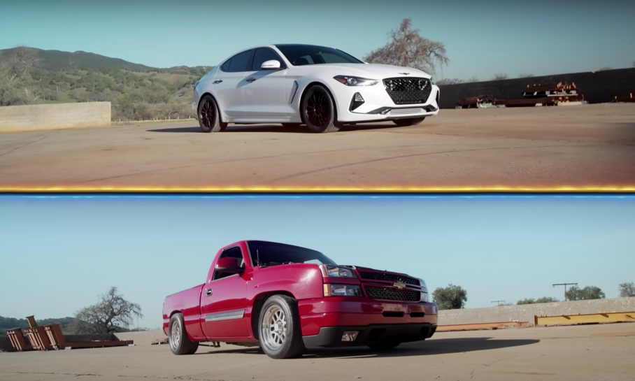 Седан Genesis G70 подготовили для гонок по прямой