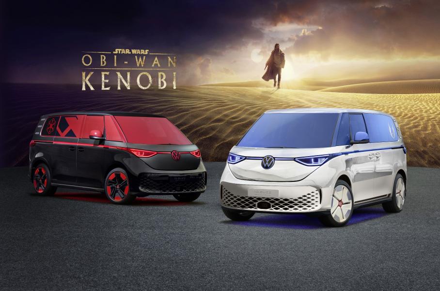 Электрические фургоны Volkswagen «превратили» в Оби-Ван Кеноби и Дарта Вейдера