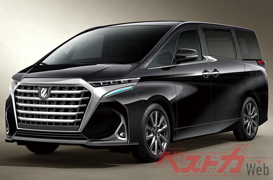 Неофициальный рендер Toyota Alphard нового поколения