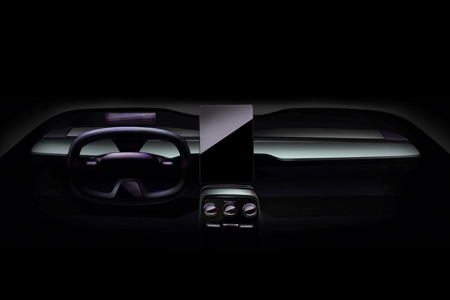 В стиле Tesla: Skoda показала салон концепт-кара Vision 7S