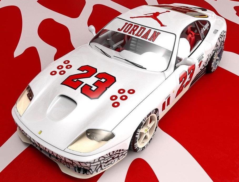 Ferrari 550 Maranello посвятили кроссовкам Майкла Джордана