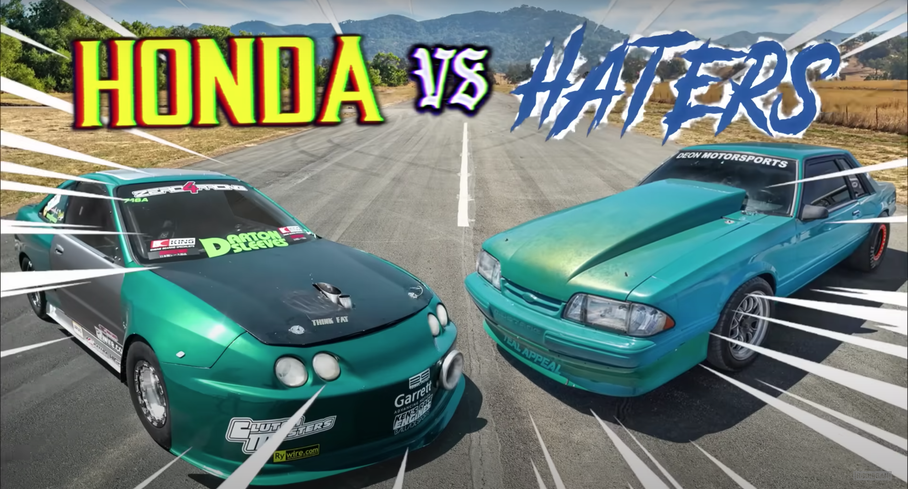 Acura Integra и Ford Mustang сравнили в гонке по прямой