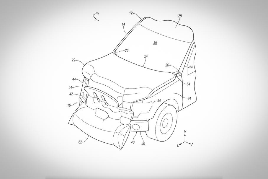 Ford создал подушку безопасности для пешеходов 
