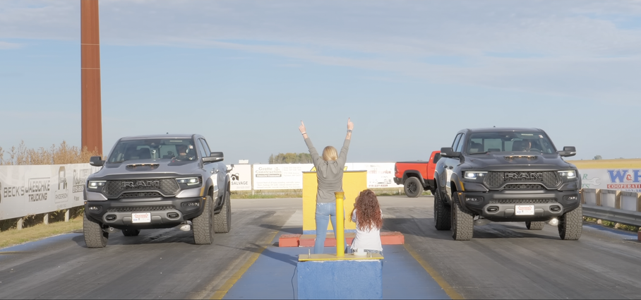 Ford F-150 Lightning и Ram TRX сравнили в гонке по прямой