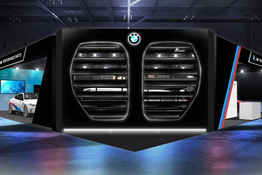 Рендер стенда BMW на автосалоне в Токио