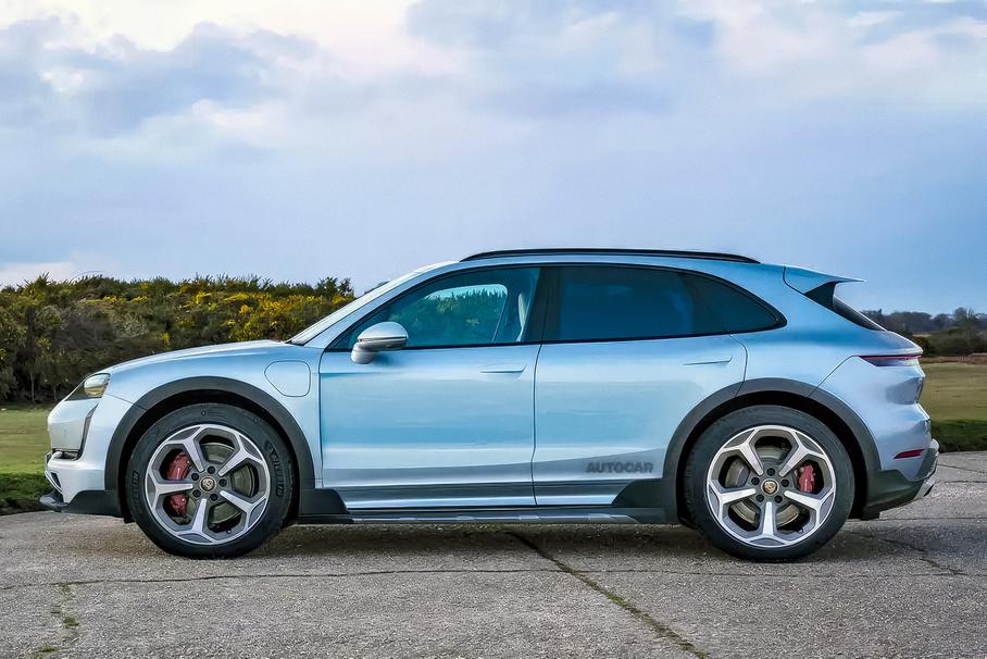 Неофициальный тизер Porsche Cayenne EV