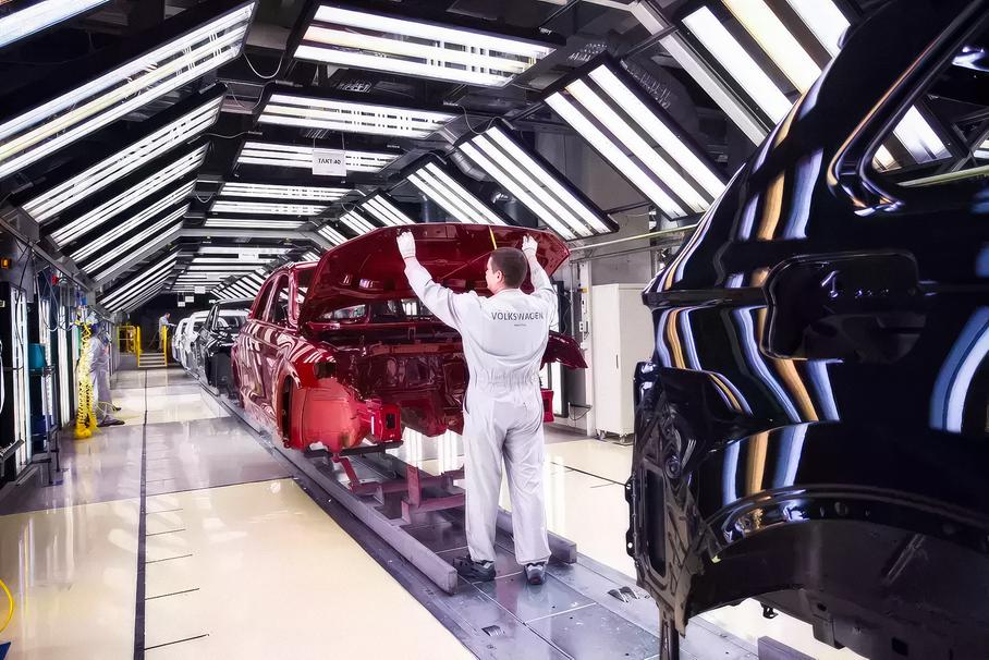 Завод Volkswagen в России. Архивное фото.