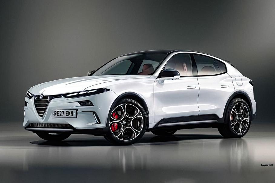 Неофициальный рендер электрического кроссовера Alfa Romeo