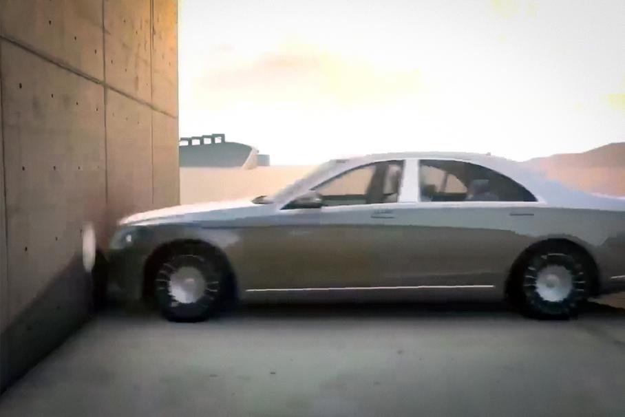 Видео: как бы выглядел лобовой удар автомобиля об стену на скорости 300 км/ч