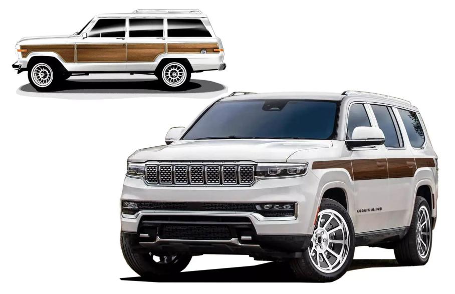 Jeep Grand Wagoneer получил роскошную версию с нарисованным на кузове деревом