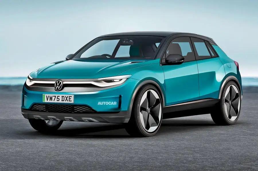 Независимый рендер электрического Volkswagen Tiguan