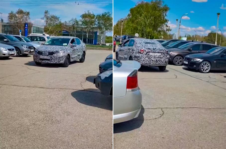Видео: закамуфлированная Lada Granta ездит по территории АвтоВАЗа