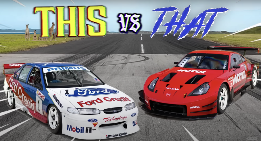 Видео: дуэль гоночных моделей Ford и Nissan в духе игры Gran Turismo