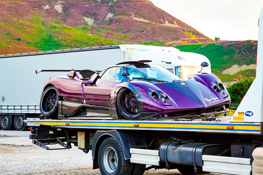 Принадлежавшую Льюису Хэмилтону Pagani Zonda разбили в ДТП