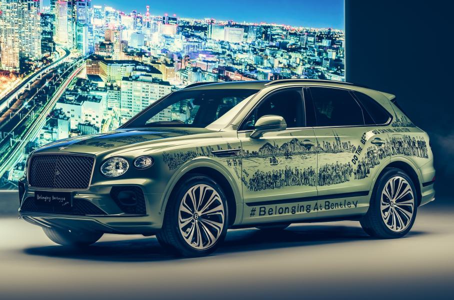 Художник с феноменальной памятью создал уникальную Bentley Bentayga