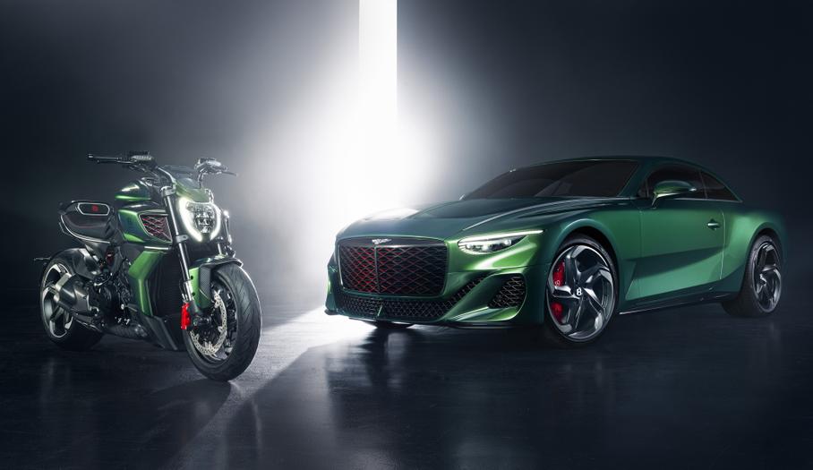 Ducati выпустила особый мотоцикл в честь Bentley