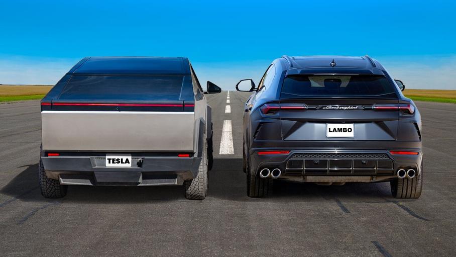 Видео: Tesla Cybertruck бросила вызов Lamborghini Urus в гонке по прямой