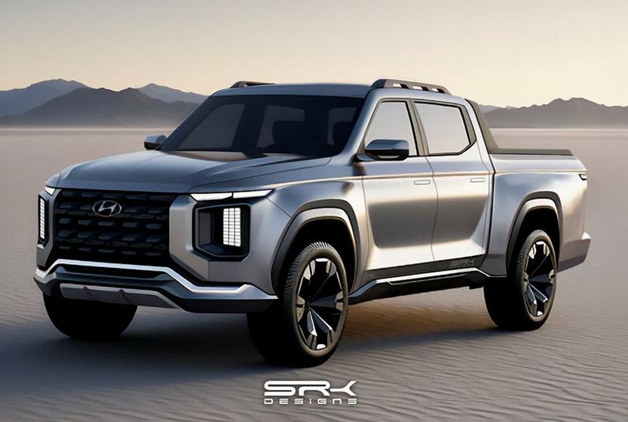 Неофициальный рендер электрического пикапа Hyundai