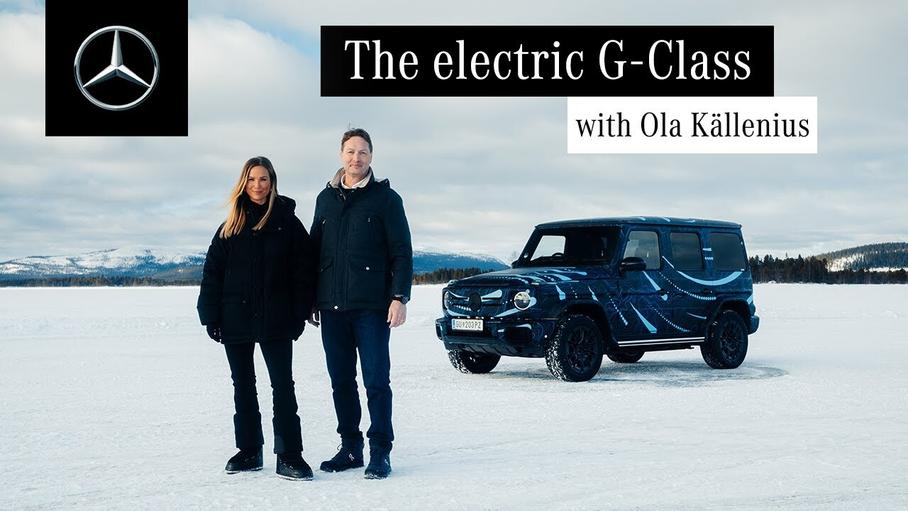 Глава Mercedes-Benz протестировал электрический G-Class на льду