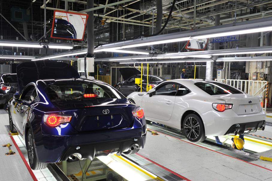 В Японии будут собирать 100 тысяч купе Toyota GT 86 и Subaru BRZ в год